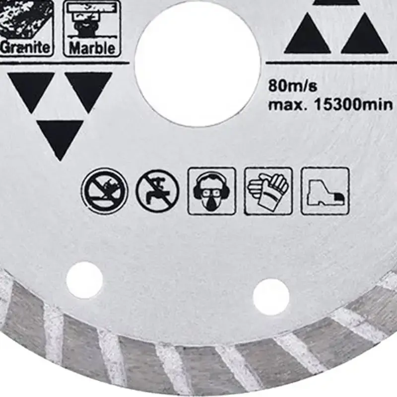 Disco de corte diamantado 4.1/8 POL 105 MM p/ mármore e granito D-42553 com 10 unidades Makita — fotografia 5