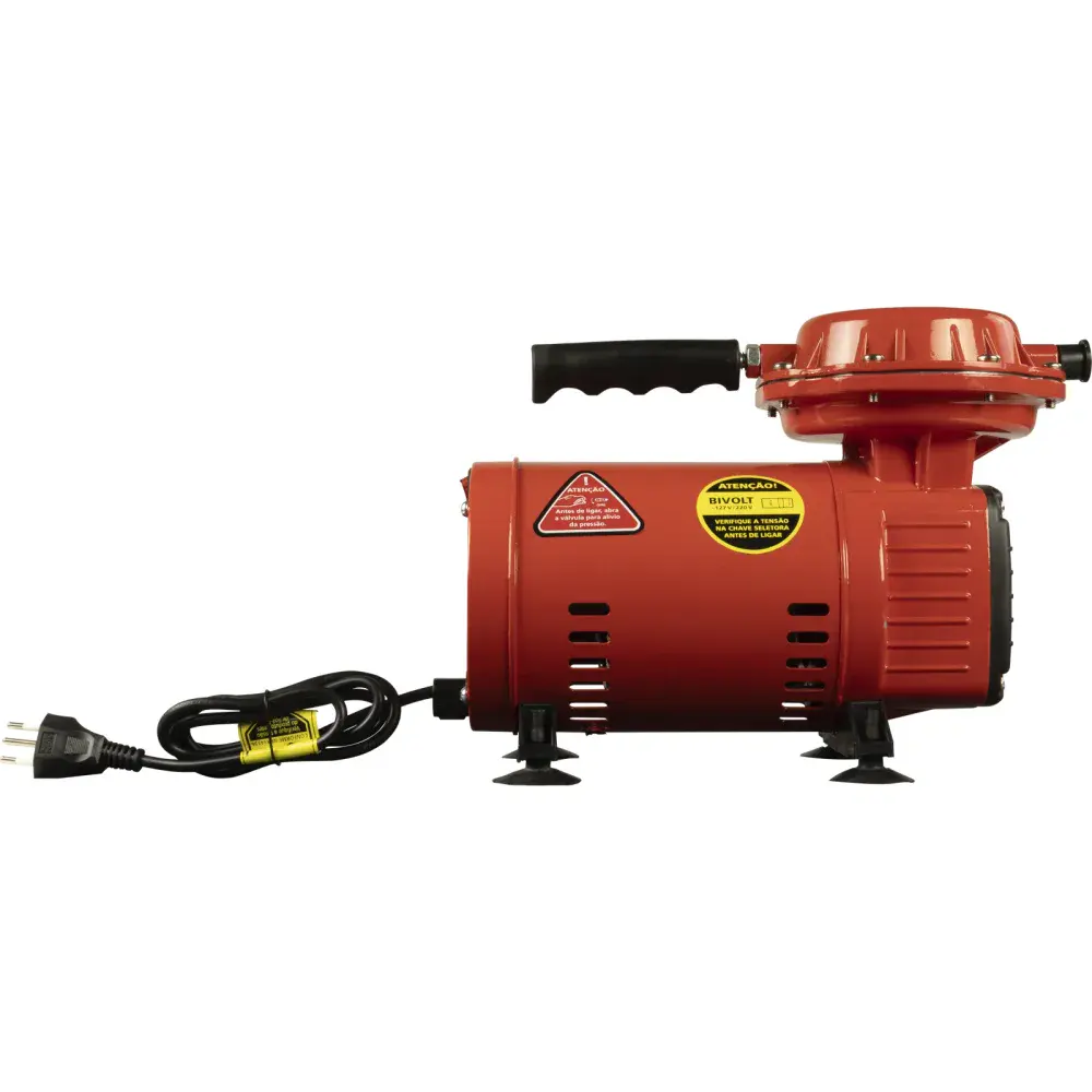 Compressor de ar direto 370W bivolt com kit de pintura Worker — fotografia 6
