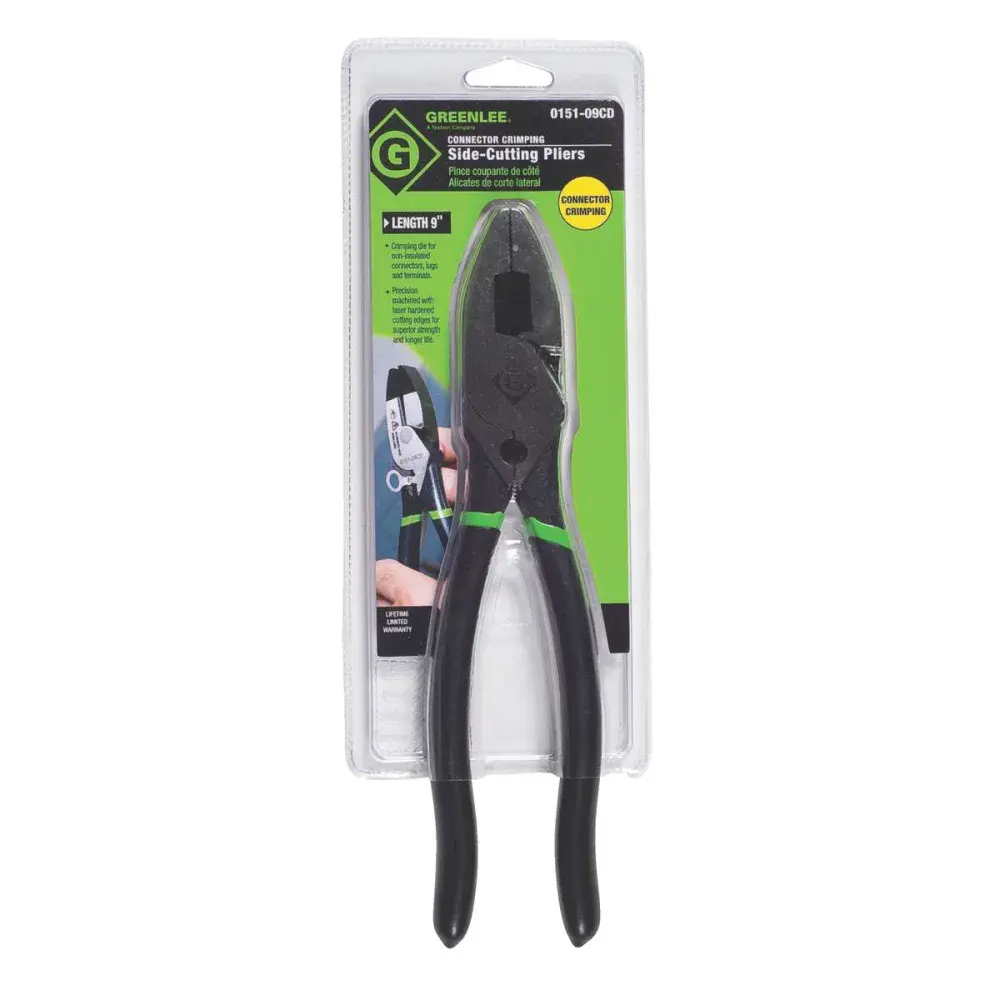 Alicate universal 9 com crimpagem Greenlee — fotografia 4