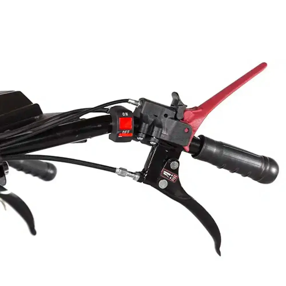 Motocultivador diesel 11 HP 4T 418 CC rodas e enxadas TDT135RE8-XP 704-012 Toyama — fotografia 9