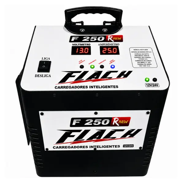 Carregador de baterias F250-12V/24V rnew - 120 ah - Flach — fotografia de referência