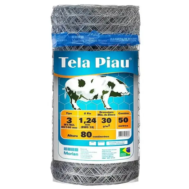 Tela mangueirão 3 pol fio 18 x 0.80 x 50 metros 0000393 Morlan — fotografia de referência