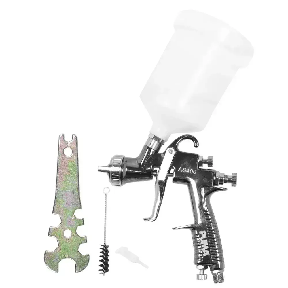 Pistola de pintura de gravidade hvlp 1,3MM 600ML Puma — fotografia 6