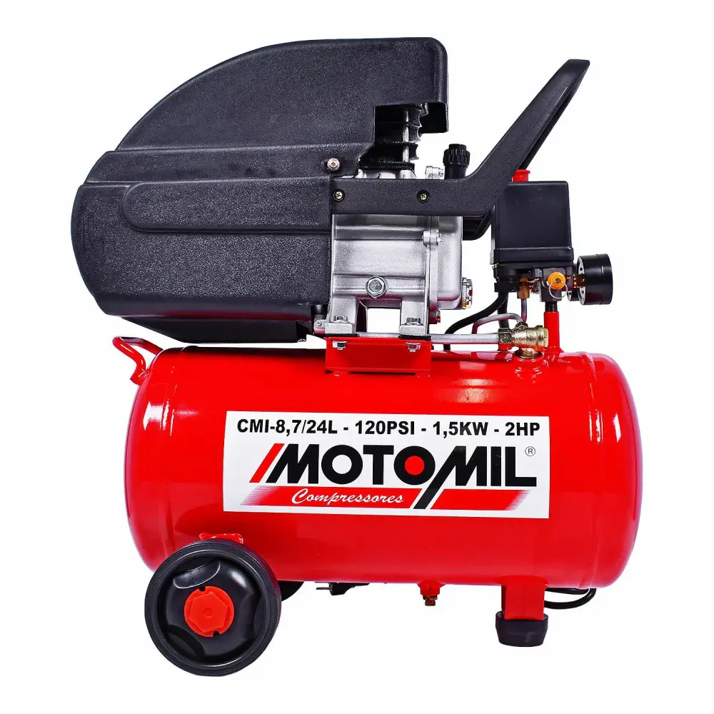 Moto compressor de ar CMI-8,7/24 24L bivolt MotoMil