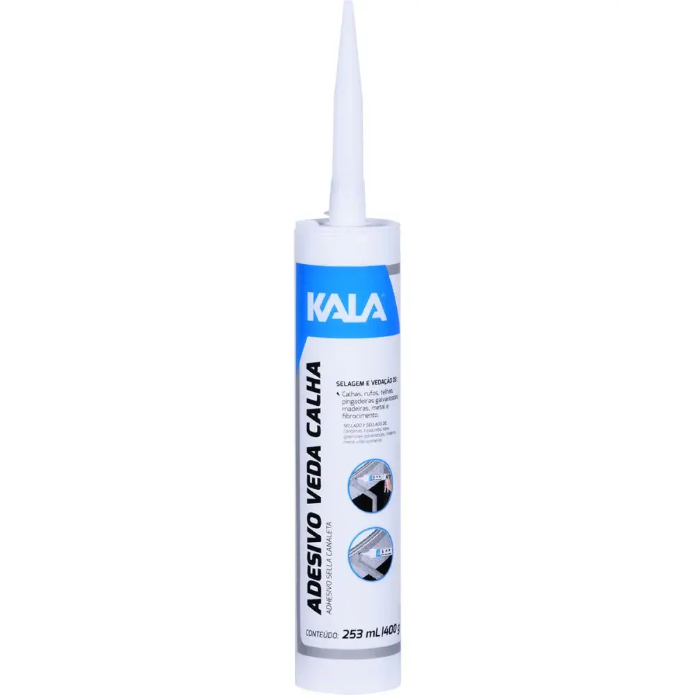 Adesivo veda calha cinza 253ML 400G Kala — fotografia de referência