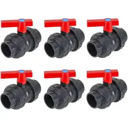 Válvula Esfera 50 mm em PVC para Piscinas com 6 Unidades FLUIDRA — fotografia 2