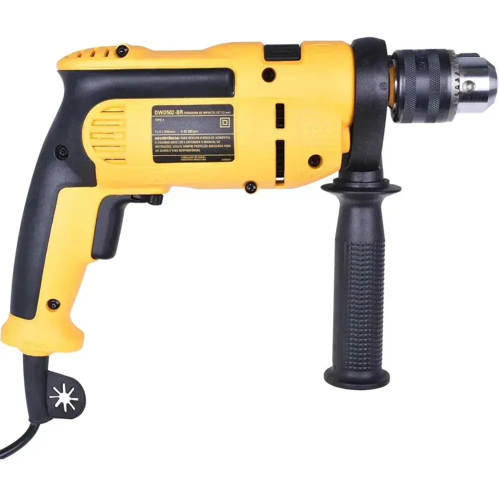 Furadeira de impacto reversível DWD502KB2 750W Dewalt — fotografia 10