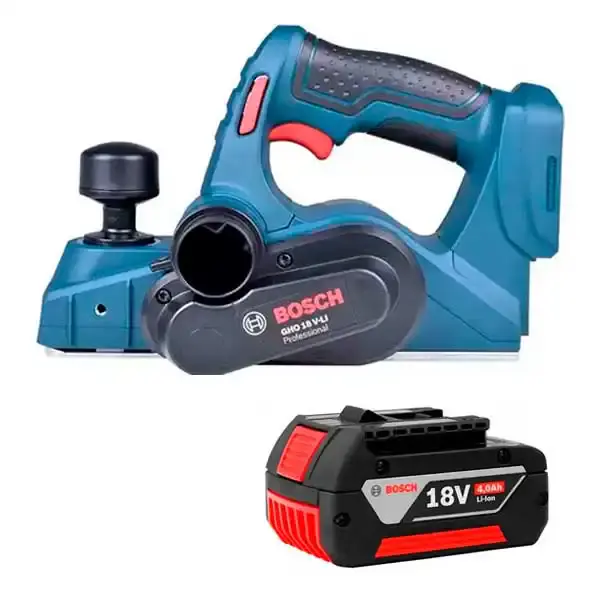 Plaina à bateria 18V-LI com bateria 18V 4.0AH Bosch