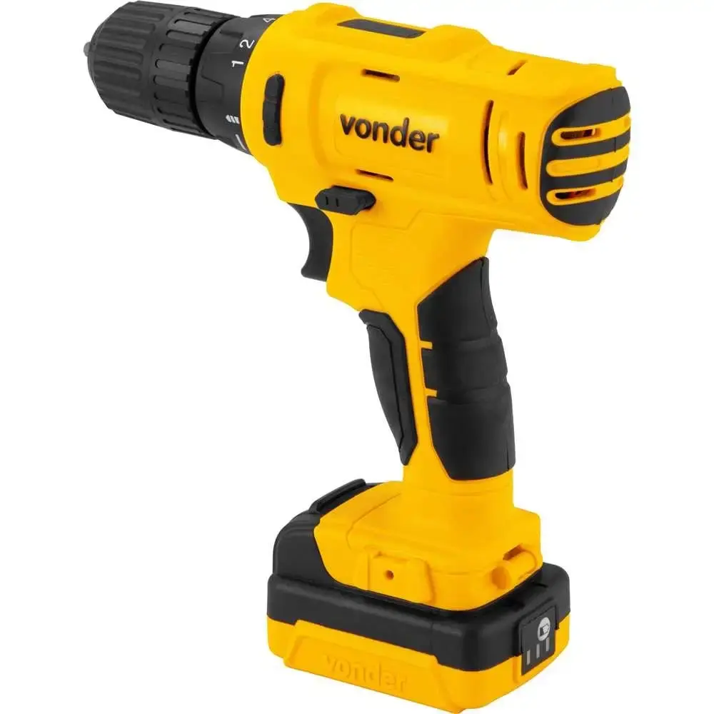 Parafusadeira furadeira 12V com carregador bivolt maleta e acessórios PFV120 Vonder — fotografia 4