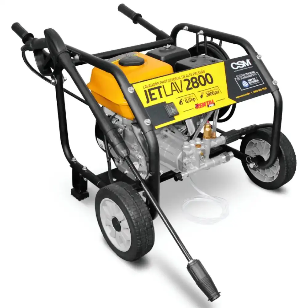 Lavadora alta pressão gasolina 6,5HP 4T 196CC JETLAV2800 CSM