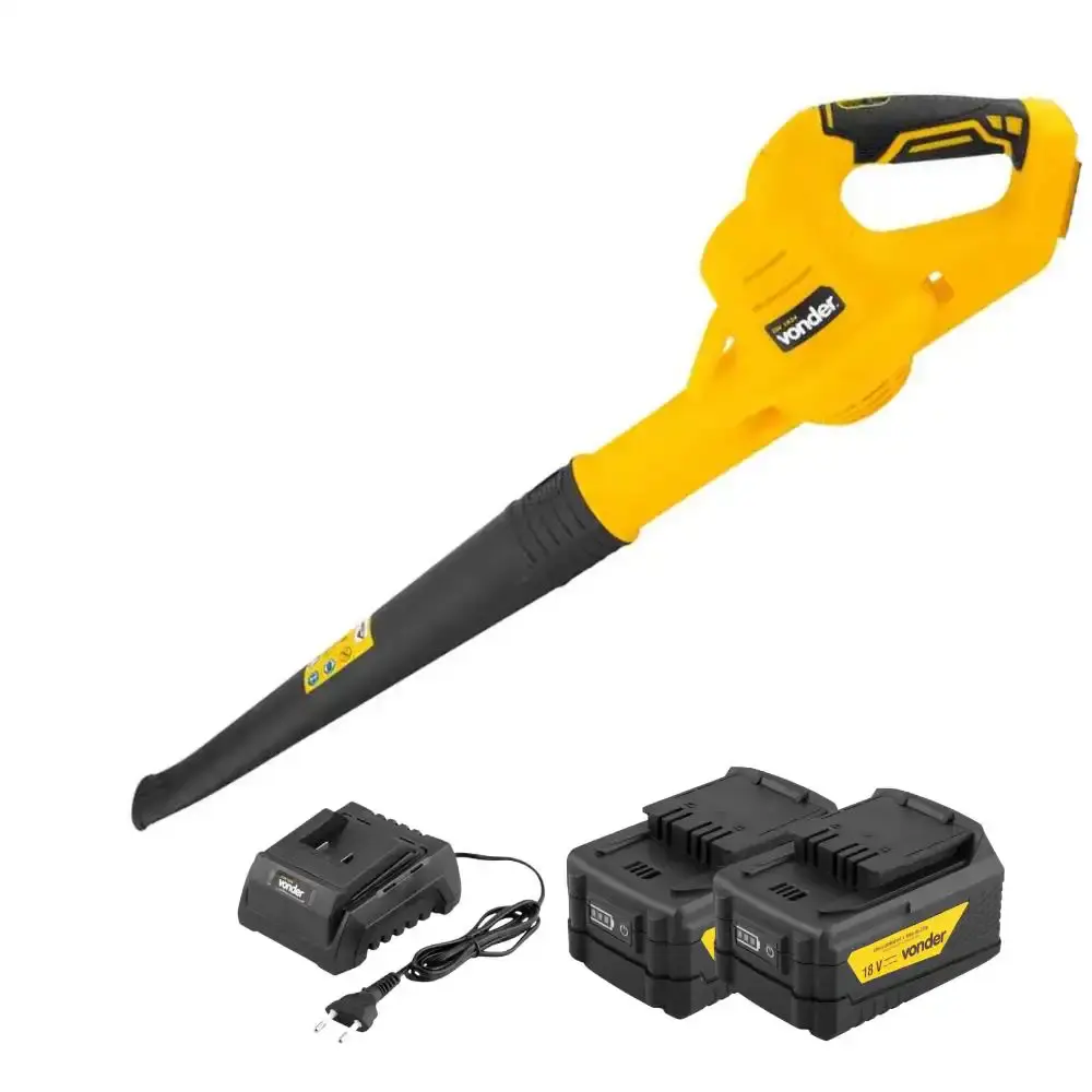 Kit soprador de folhas à bateria 18V ISV1834 com 2 baterias 4AH e carregador bivolt Vonder — fotografia de referência