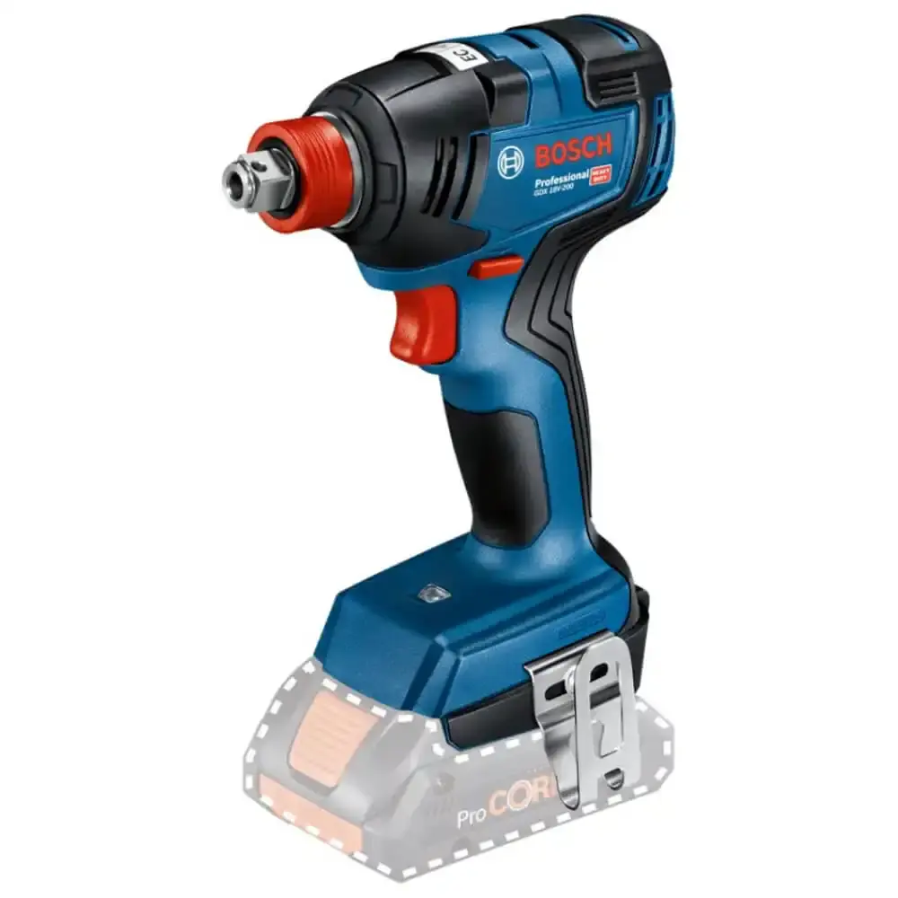 Chave de impacto à bateria 18V brushless mandril 2 em 1 sem bateria e carregador GDX18V-200 Bosch — fotografia de referência