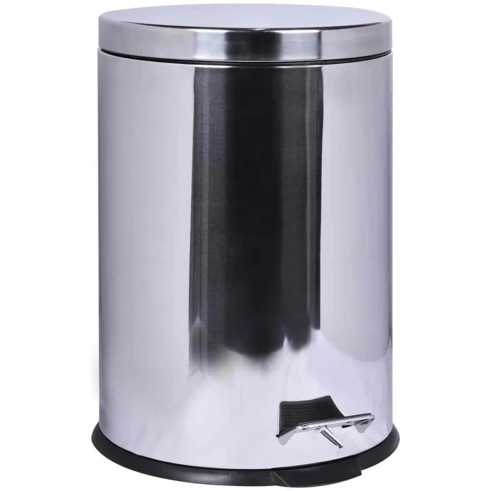 Lixeira de aço inox com pedal 5 litros Kala — fotografia de referência