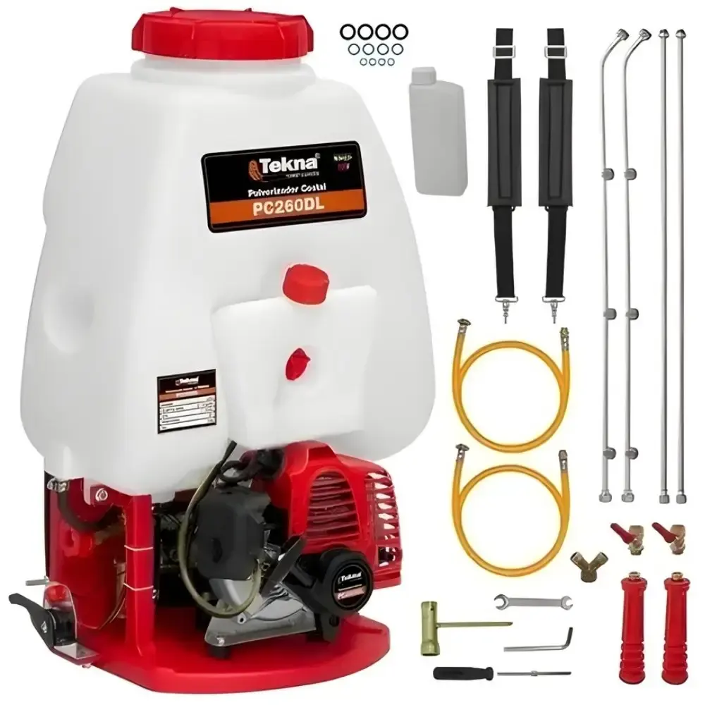Pulverizador costal gasolina 2 tempos 25,4CC PC260TKDL Tekna — fotografia de referência