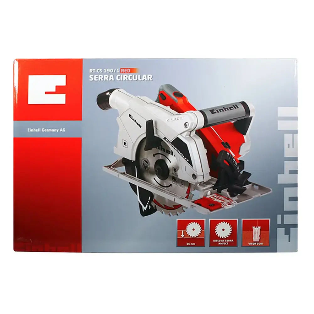 Serra circular 7.1/2 pol 1500W rt-cs 190/1 Einhell 220 V — fotografia 11