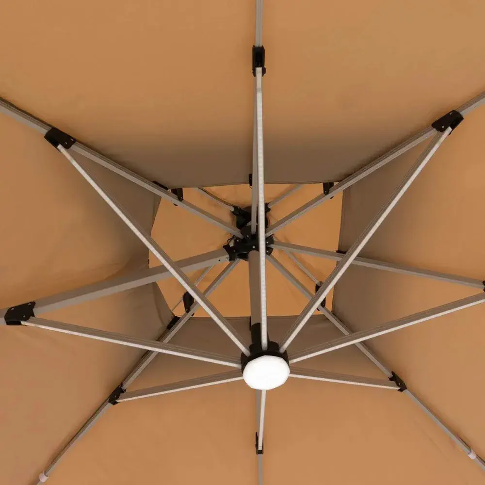 Ombrelone lateral com led 3X3 Kala — fotografia 11