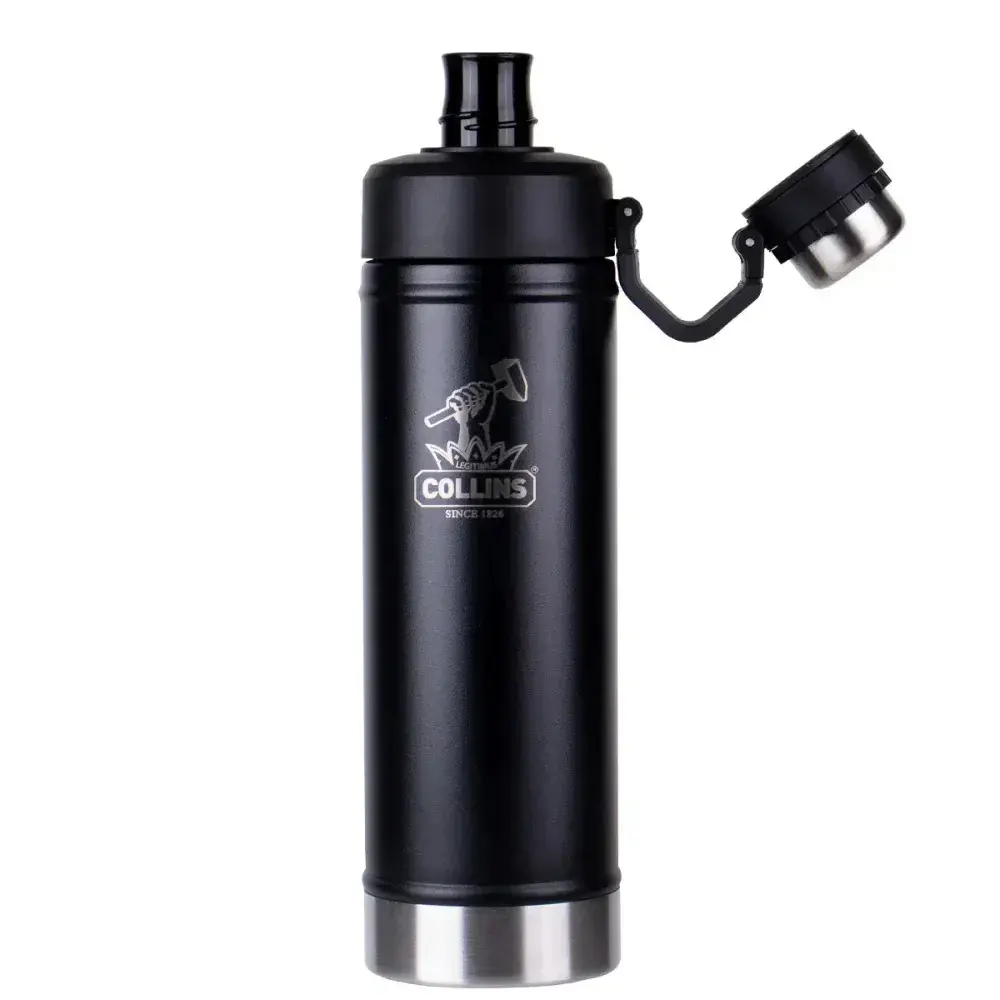 Squeeze térmico aço inox 750ML preto Collins — fotografia 7