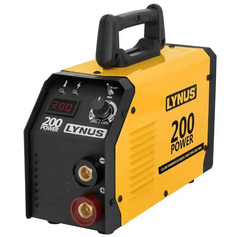 Máquina de solda inversora bivolt 200A LIS 200 Lynus — fotografia 3