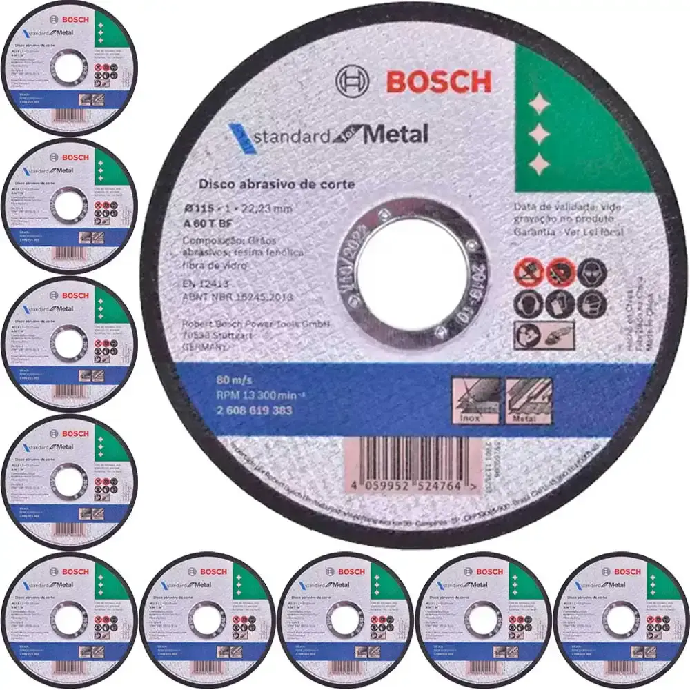 Disco de Corte Inox 4.1/2Pol x 1,0mm 10 Unidades BOSCH — fotografia de referência