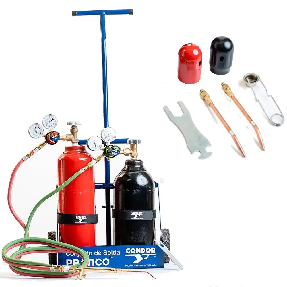 Conjunto para solda oxigênio/acetileno PPU sem carga 410151 esab condor
