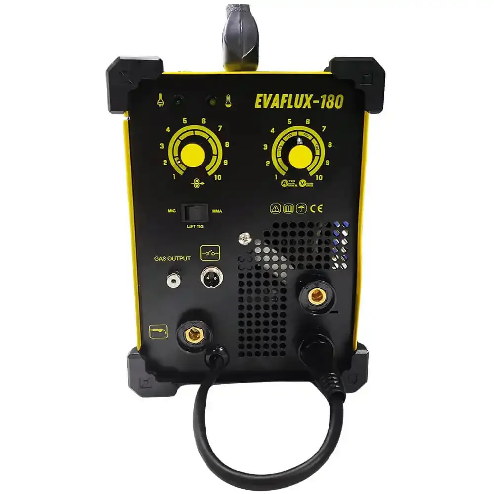 Máquina solda multiprocesso MIG flex TIG e eletrodo EVAFLUX-180 bivolt Evald — fotografia 5