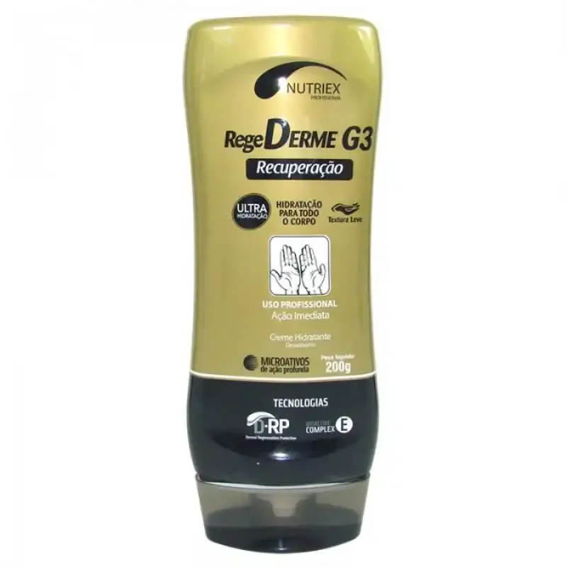 Creme hidratante regederm G3 bisnaga 200 ML Nutriex — fotografia de referência