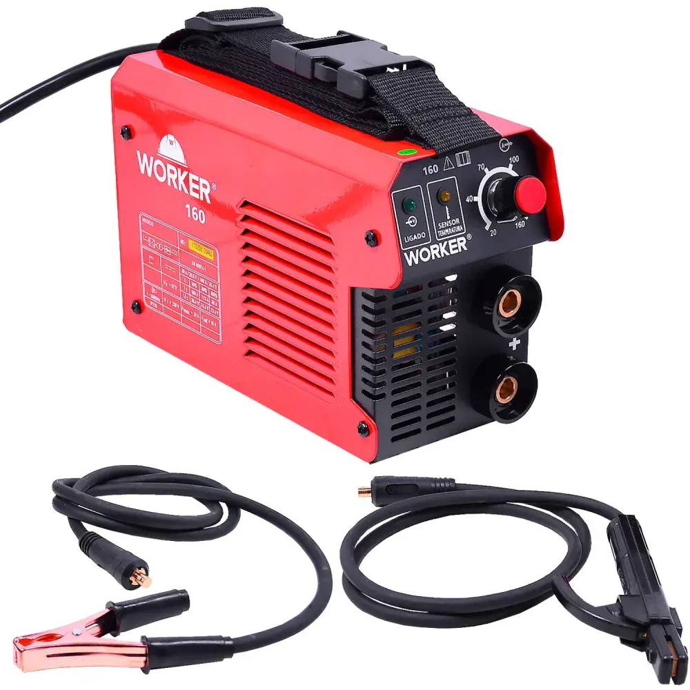 Inversor de solda arc 160 monofásico 220V Worker