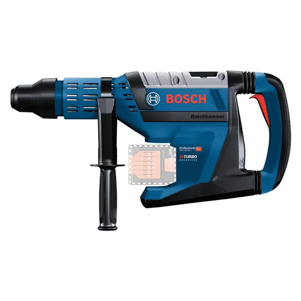 Martelo perfurador demolidor biturbo gbh 18V-45 c Bosch — fotografia 3