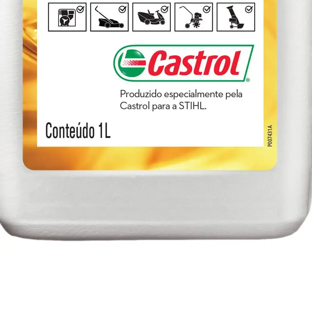 Óleo castrol 4 tempos 1 litro SAE 10W 30 Stihl — fotografia 3