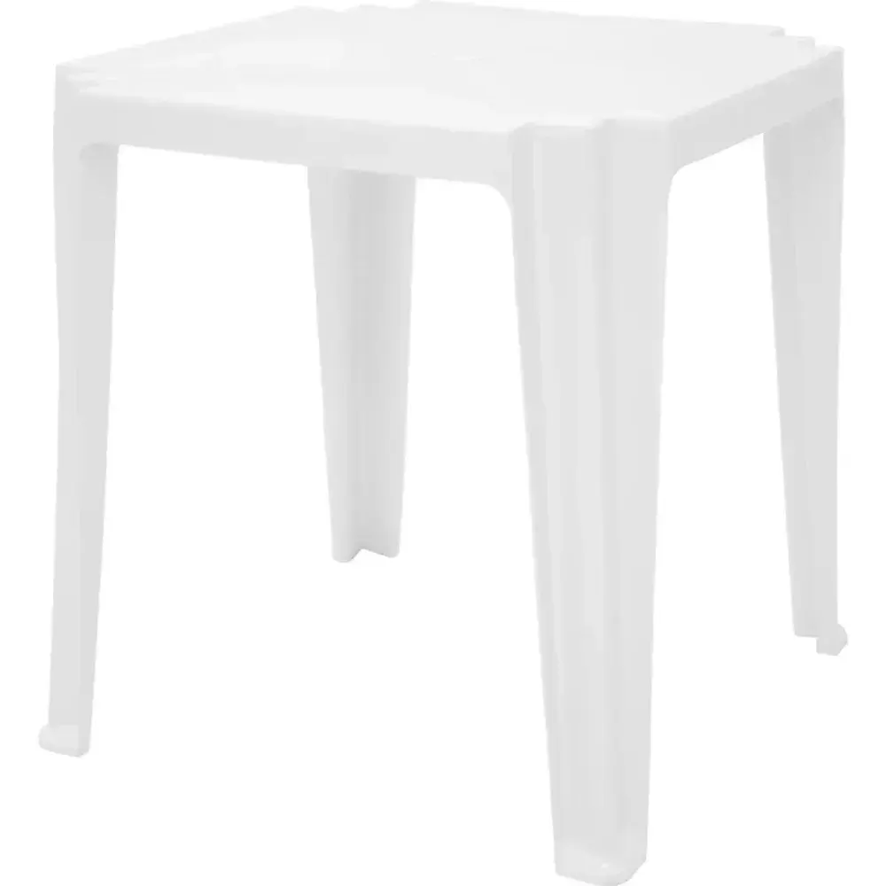Mesa executiva plástica quadrada branca da Tramontina — fotografia 3