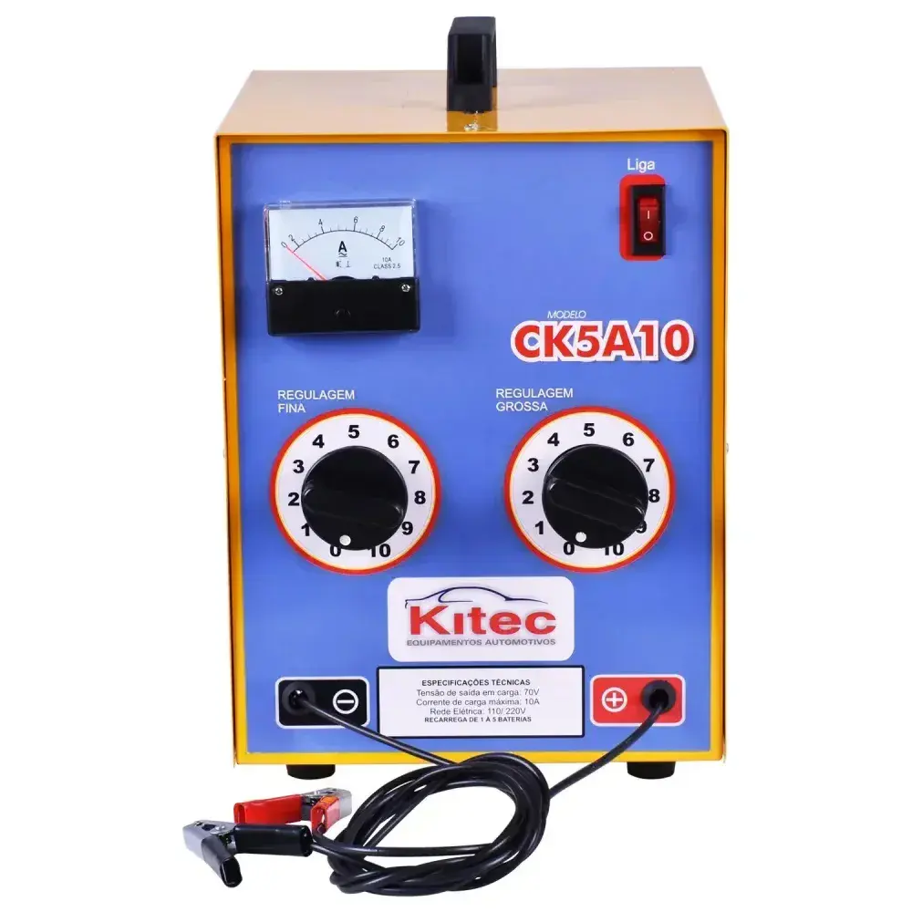 Carregador bateria modelo 10 amp com 12V bivolt da Kitec — fotografia 8