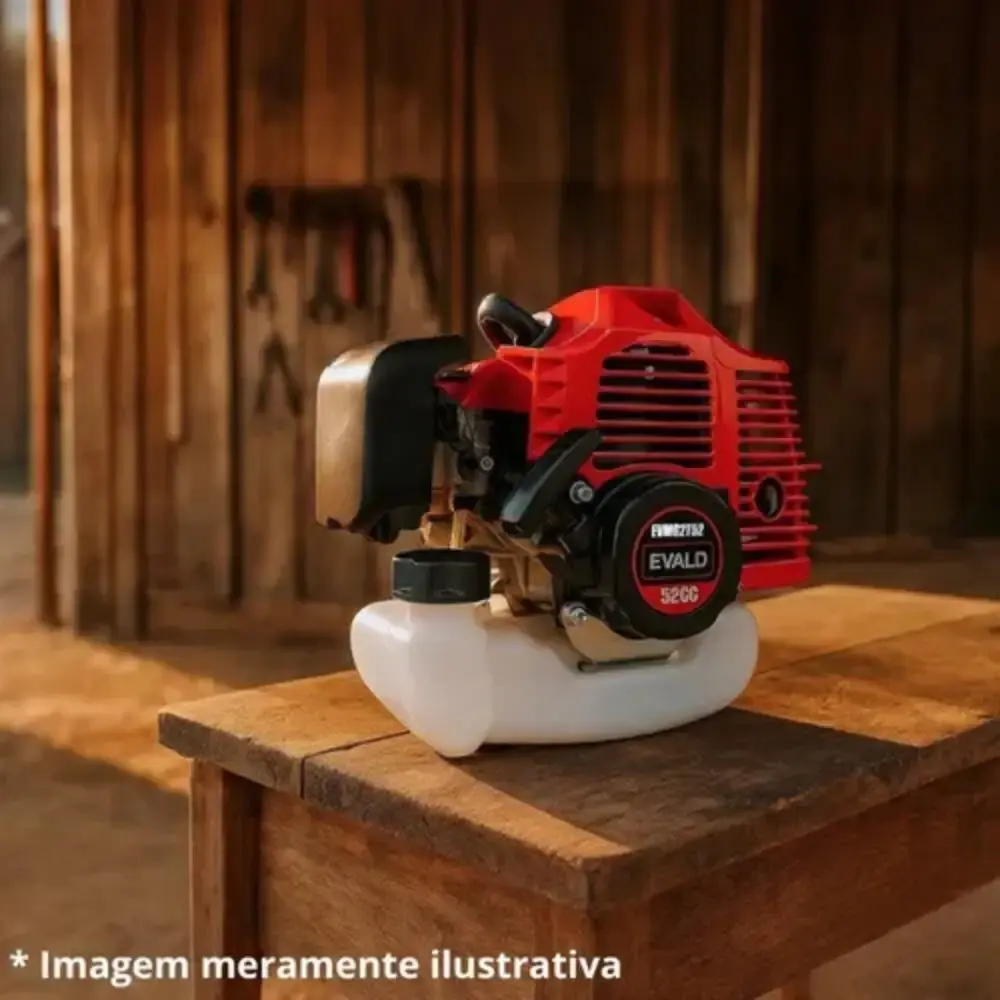 Motor a gasolina 2 tempos 52CC para roçadeira Evald — fotografia 6