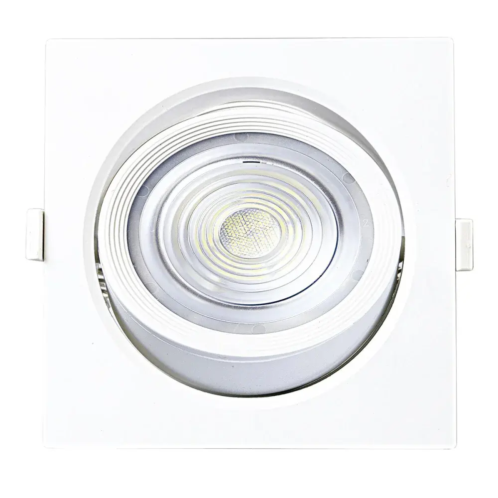 Luminária spot led PAR30 quadrada amarela 10W Liege