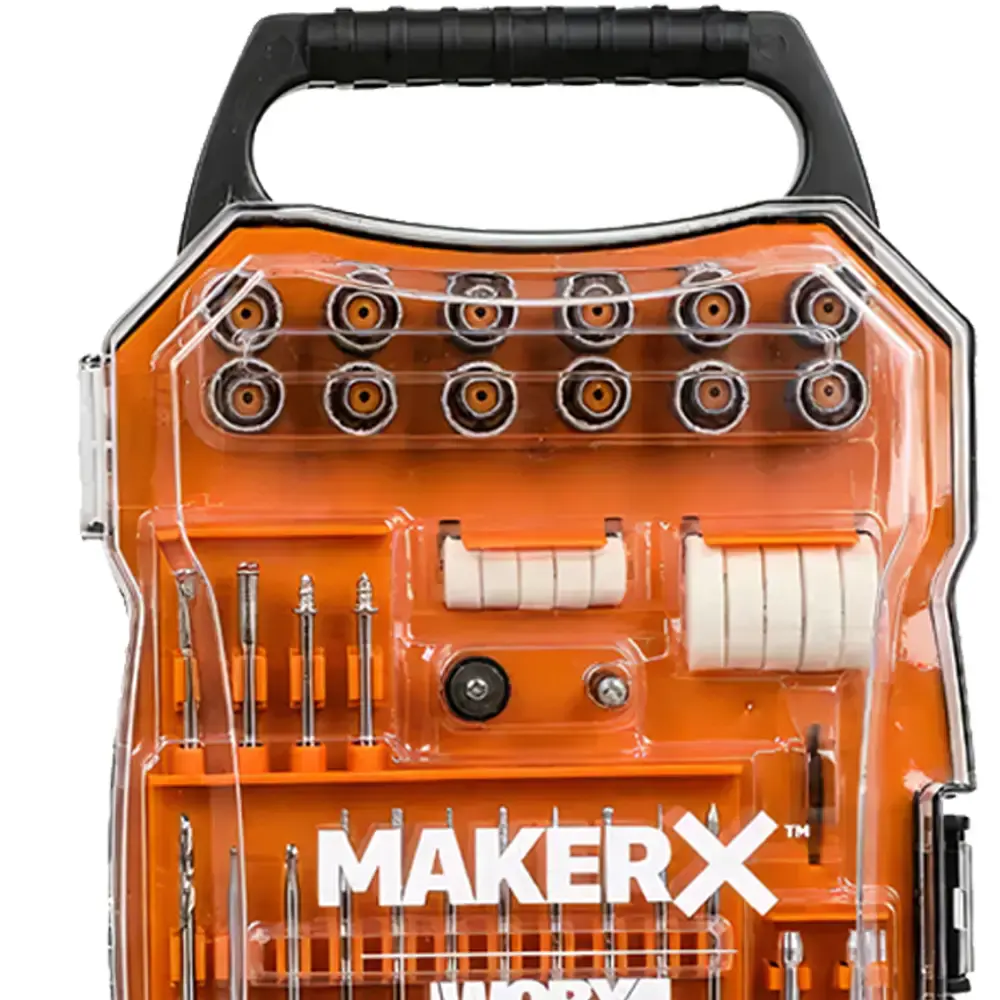 Kit de acessórios para mini retífica Worx com 201 peças maker x WA7208 Worx — fotografia 6