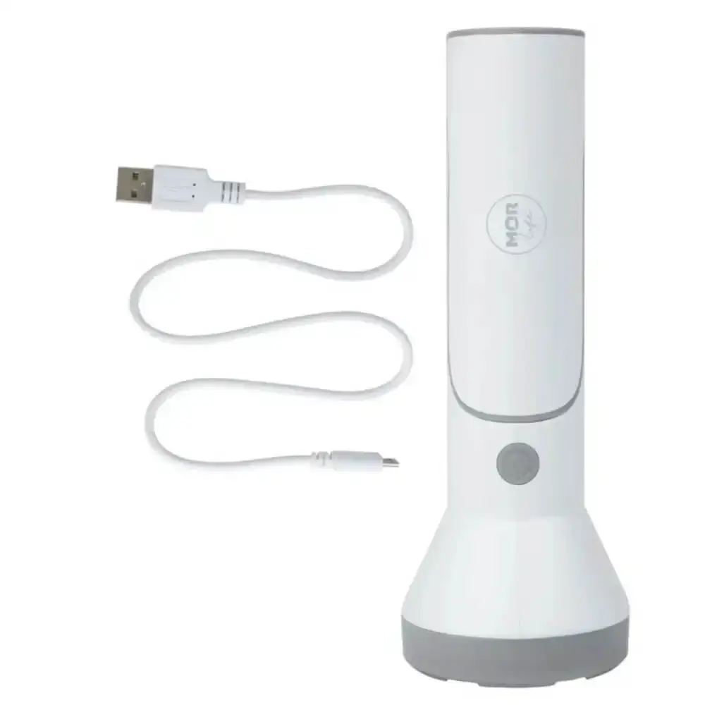 Lanterna recarregável USB 140LM led com função luminária bivolt Mor — fotografia 2