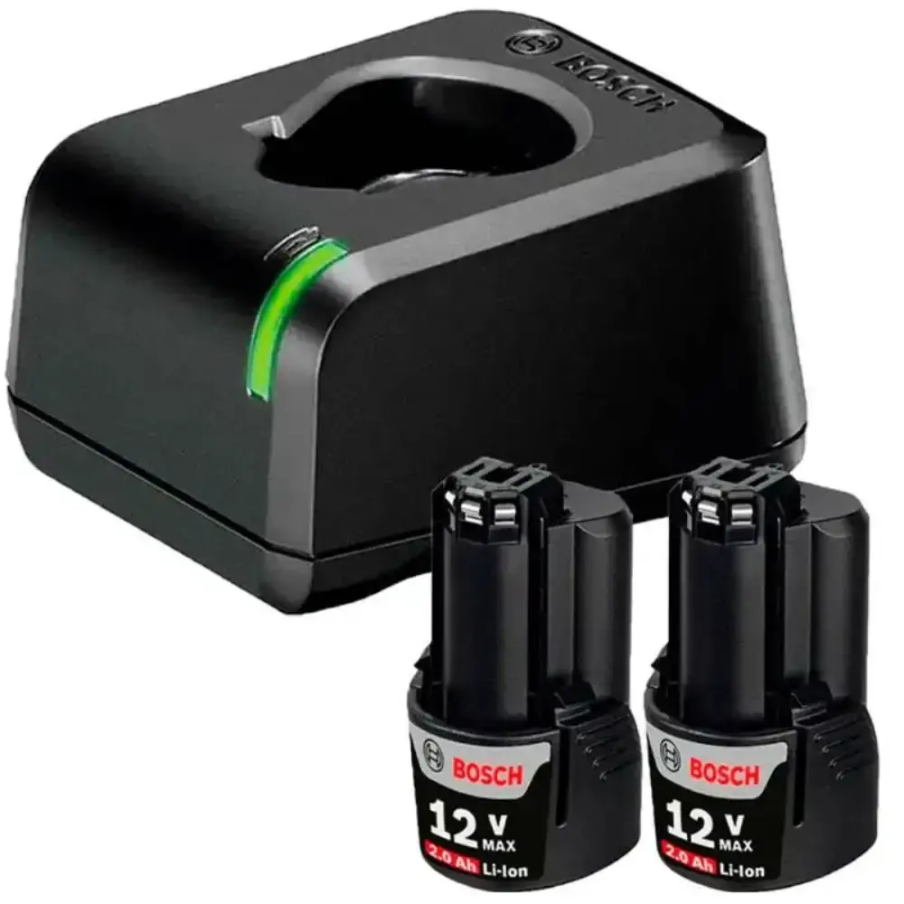 Kit 2 baterias 12V 2.0 AH + 1 carregador GAL 12V-20 bivolt Bosch