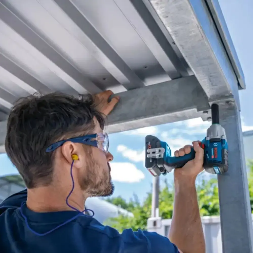 Chave de Impacto 18V 450 Nm Encaixe 1/2 POL GDS 18V-450 PC sem bateria e carregador BOSCH — fotografia 4