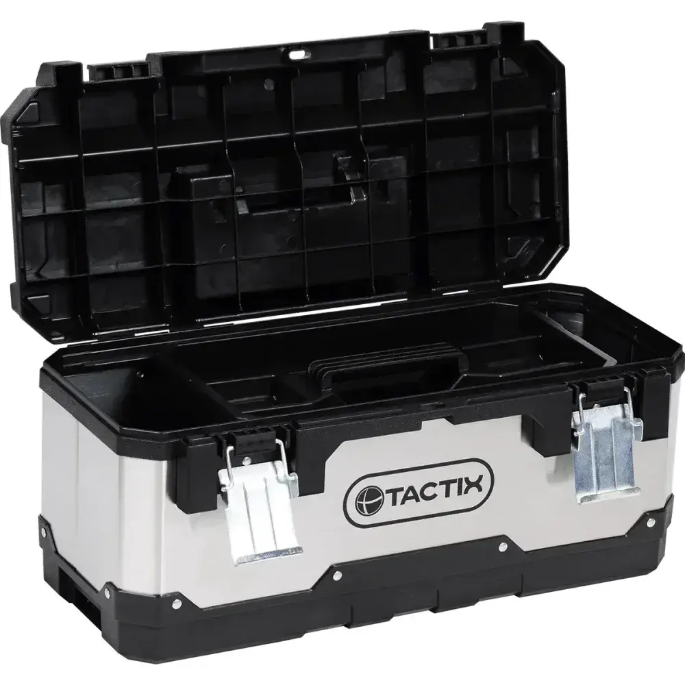 Caixa de ferramenta modular plástica e metal 2 em 1 Tactix — fotografia 10