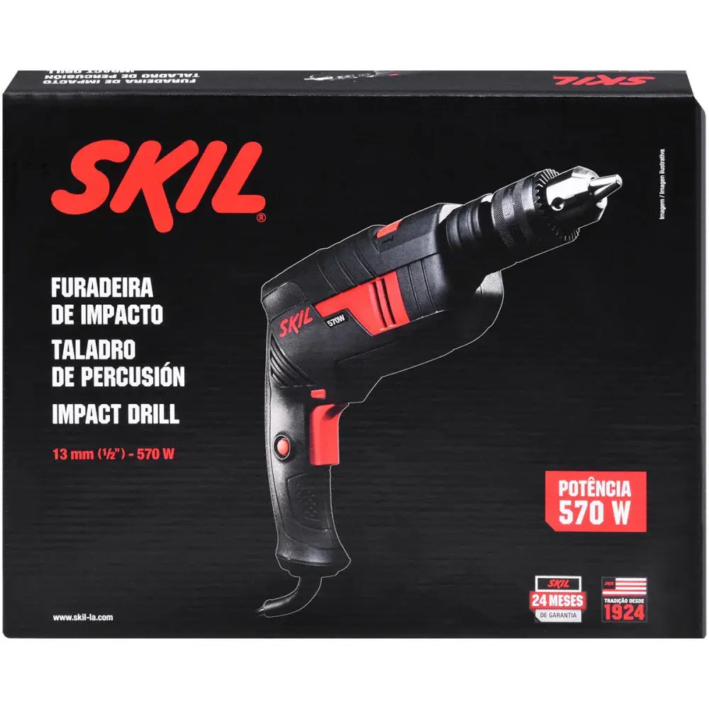 Furadeira de impacto 1/2” 570W modelo 6555 Skil - 127V — fotografia 5