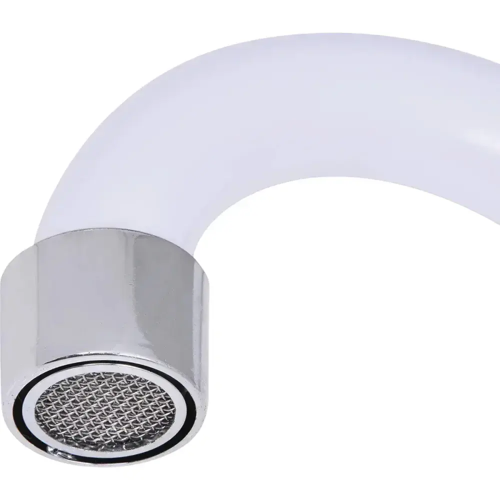 Torneira de parede com bica móvel 1/4 abs branco C50 Liege — fotografia 8