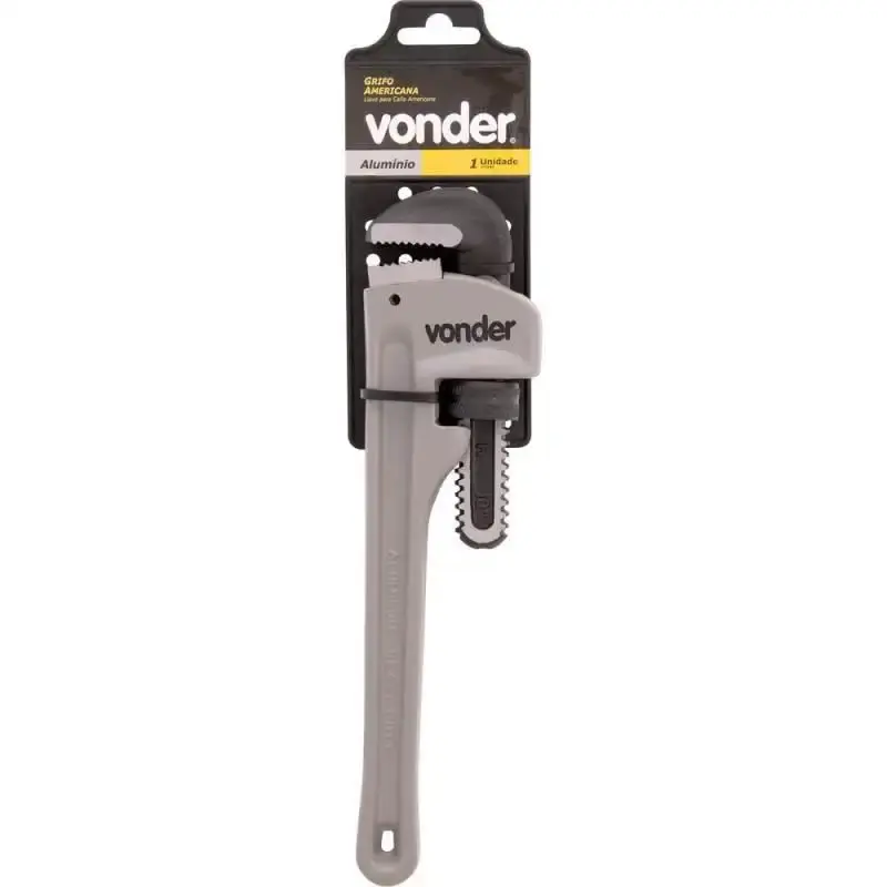 Chave grifo 18 POL 450 MM tipo americana em alumínio Vonder — fotografia 3