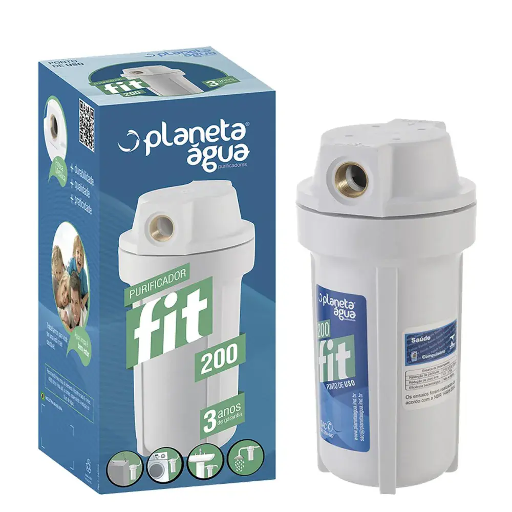 Purificador fit planeta agua ponto uso 7ROSCA1/2 — fotografia de referência