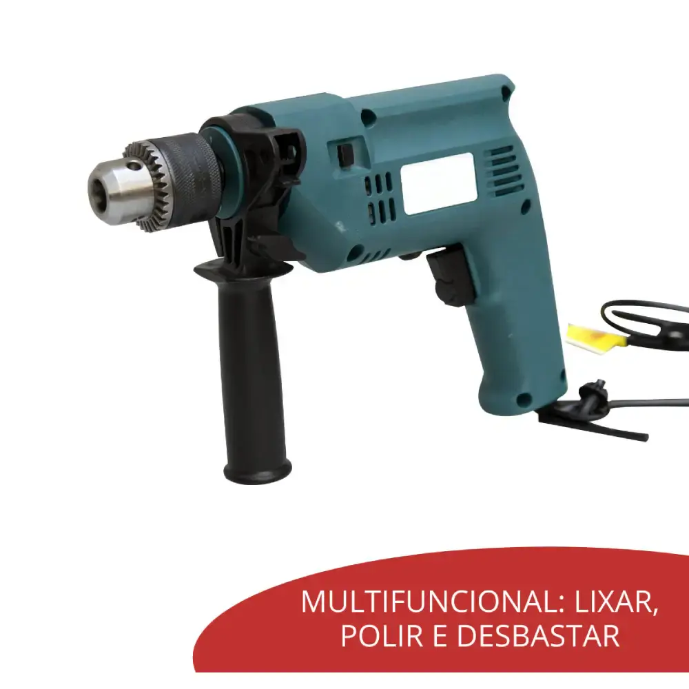 Furadeira de impacto 3/8 POL 550W Evald 110 V — fotografia 9