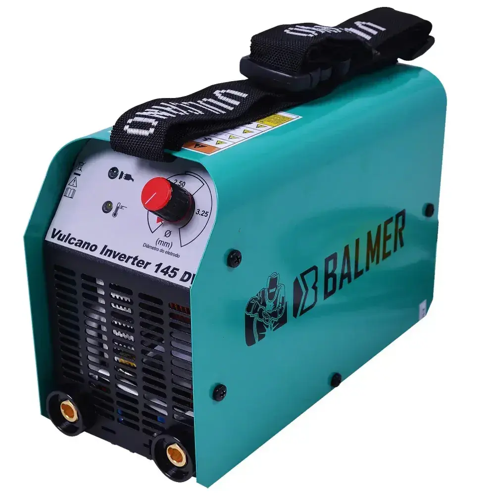 Fonte de solda vulcano inverter 145 dv 145A bivolt Balmer — fotografia 8