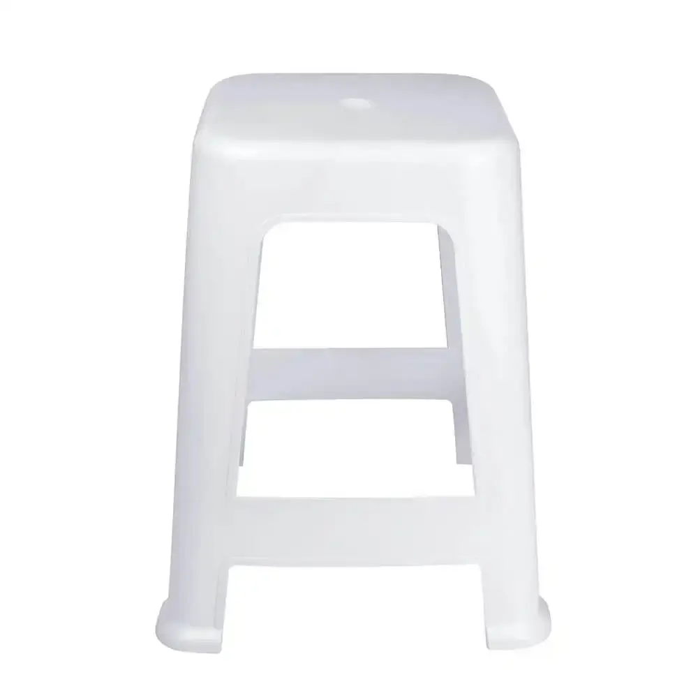 Banqueta Plástica 41 x 36 cm Várias Cores MOR Cinza — fotografia 7