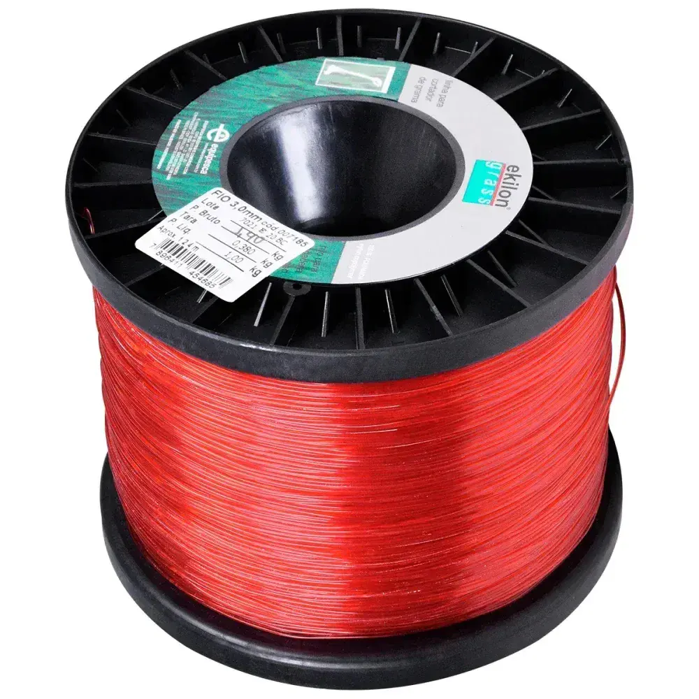 Fio de nylon para aparador e roçadeira 3MMX124M 1KG Ekilon — fotografia 5