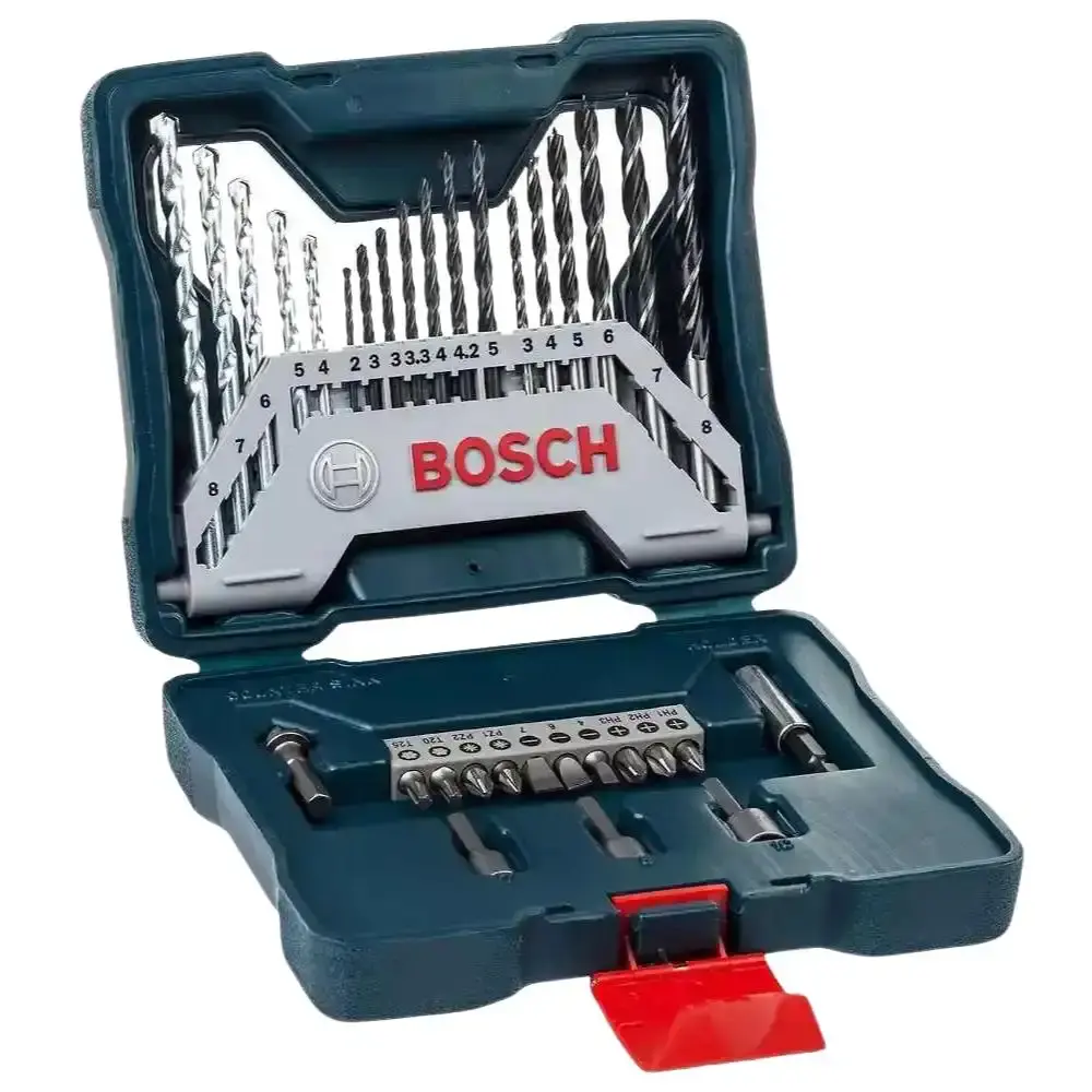 Furadeira de impacto industrial 3/8POL 450W com kit de pontas 30 peças Bosch 110 V — fotografia 3