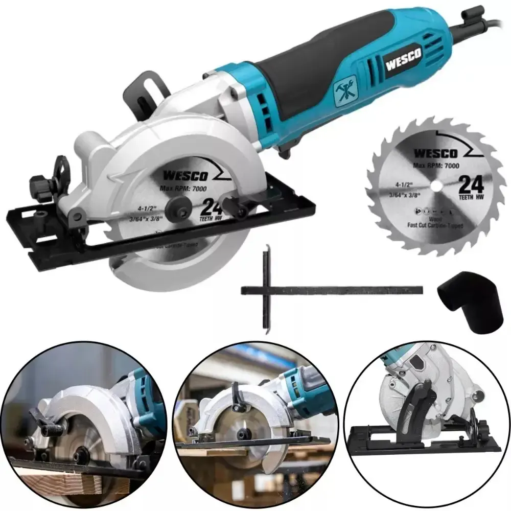 Serra circular compacta 750W 120MM 110V WS3454.1 Wesco 110 V — fotografia de referência