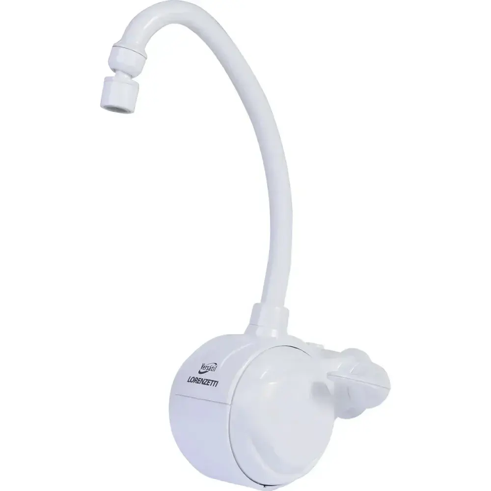 Torneira elétrica versátil branca 4500W 127V lorenzetti Lorenzetti Duchas — fotografia de referência