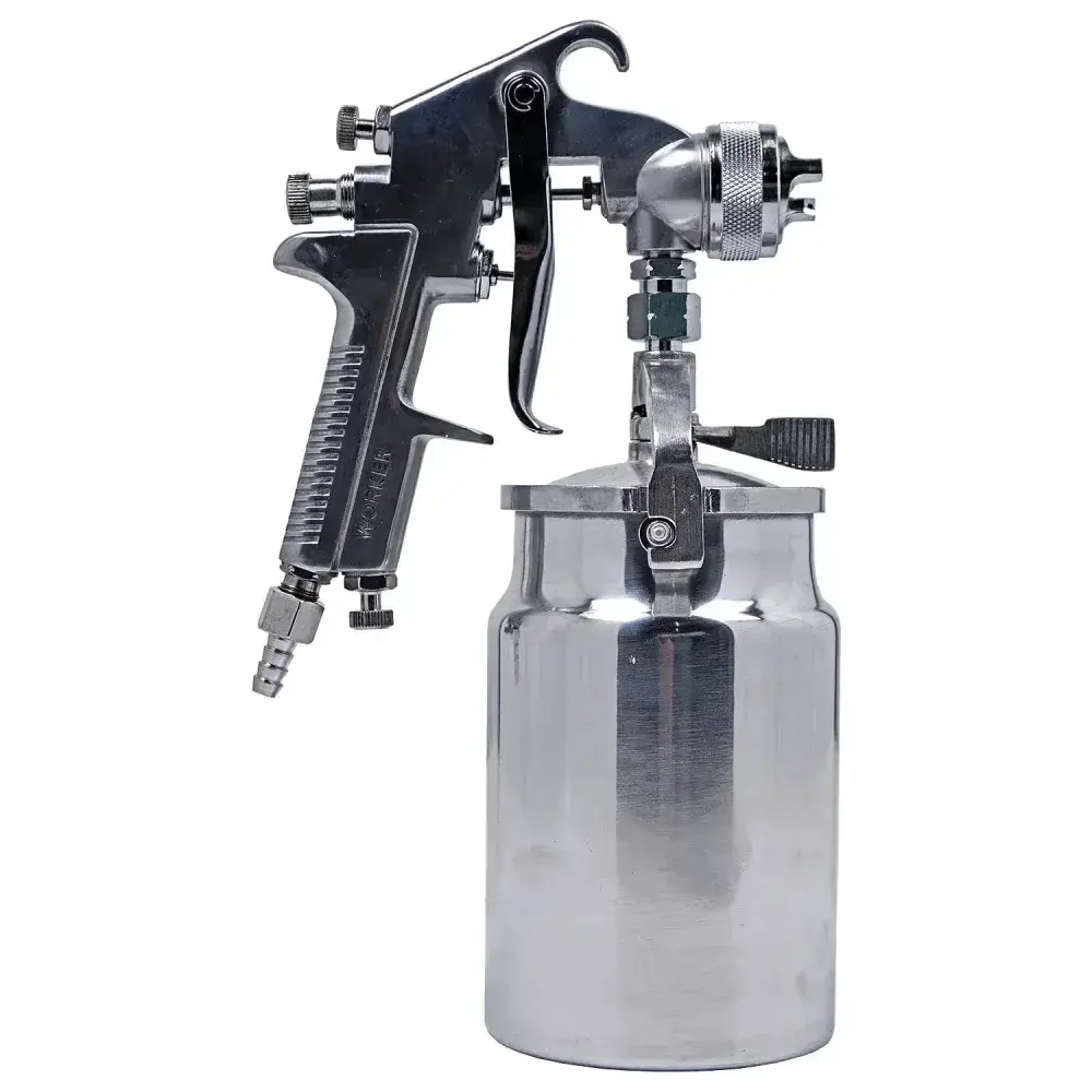 Pistola de pintura alta produção 1 litro 1.8MM Worker — fotografia 8